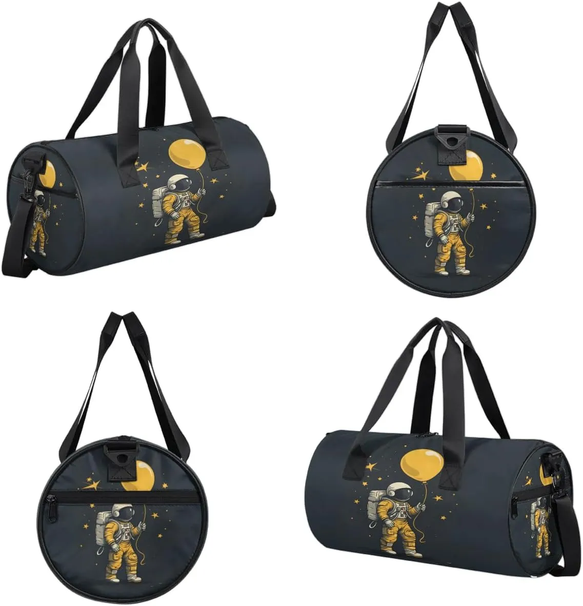 Astronaut in Space Gym Bag for Women Men Lightweight Weekender Travel Bag Stylish Duffle Bag for Gym Travel Overnight Carry On