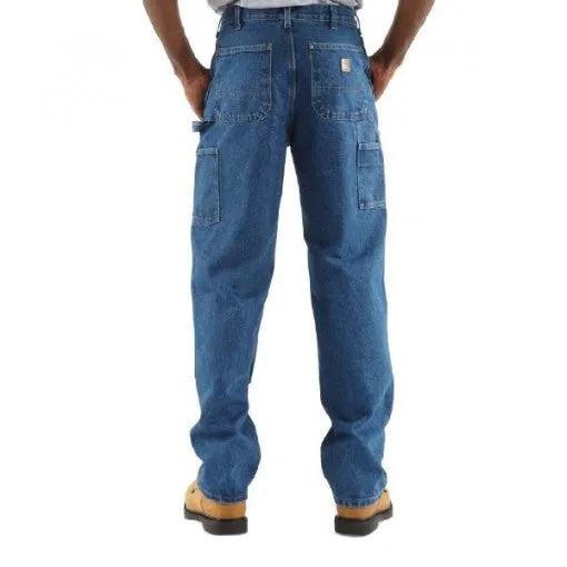 B73 Carhartt Men's Original Double Front Logger Dungaree Jeans