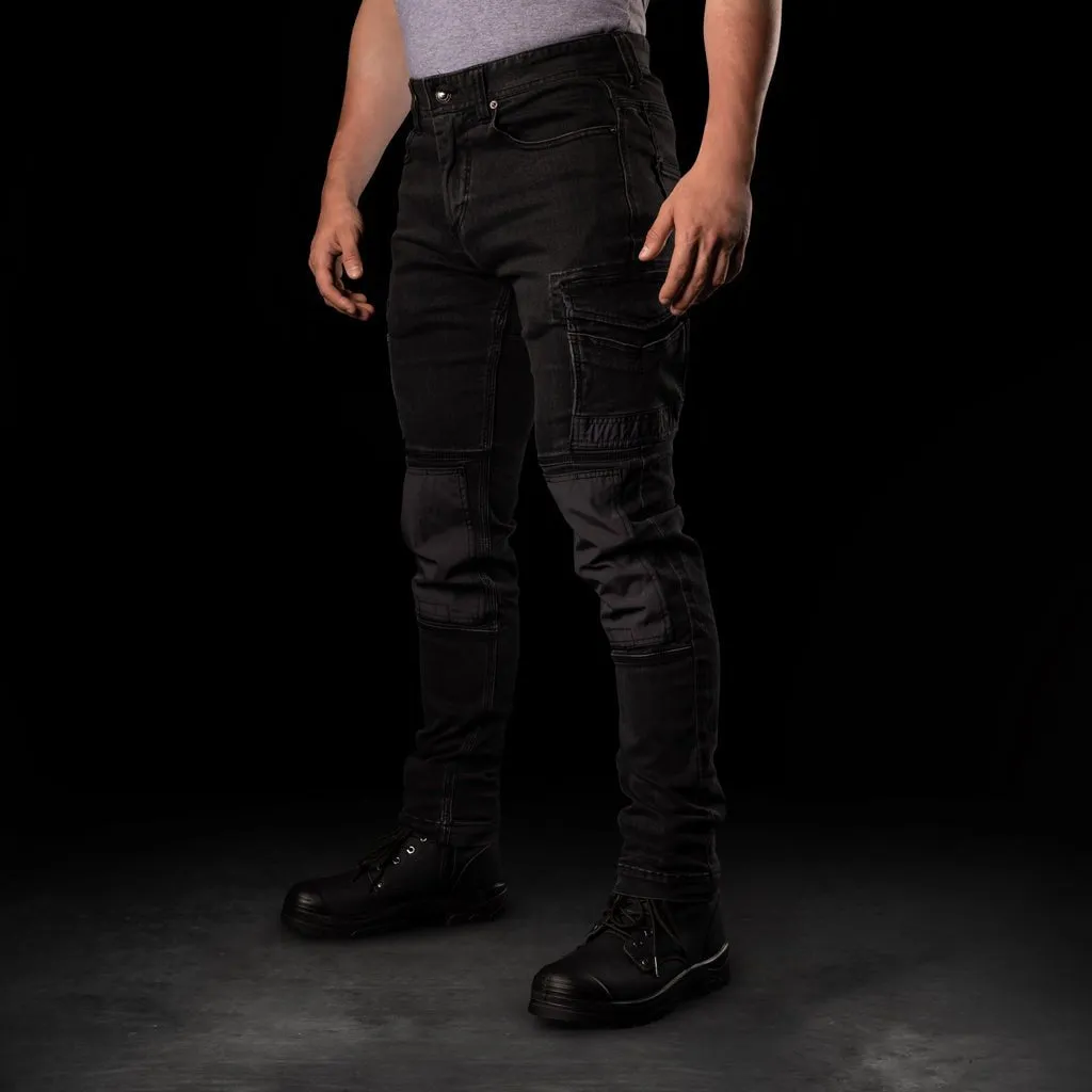 BAD ATTITUDE™ SLIM FIT DENIM WORK JEANS