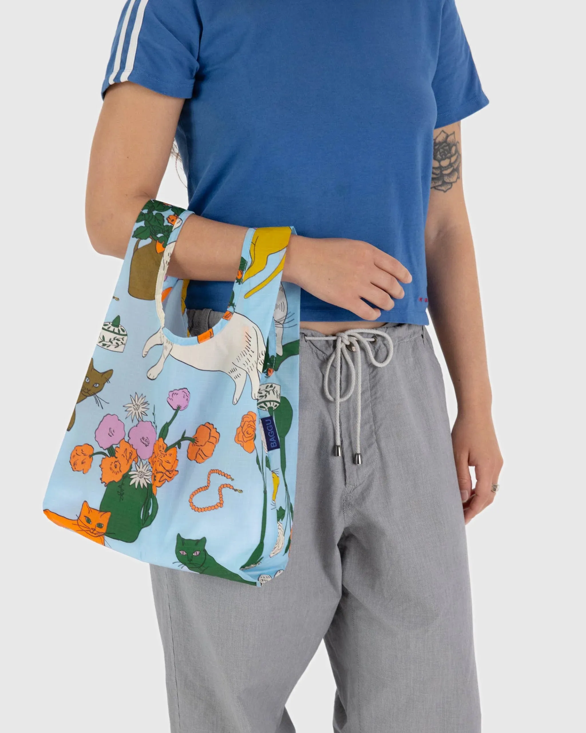BAGGU Baby Reusable Bag - Table Cats