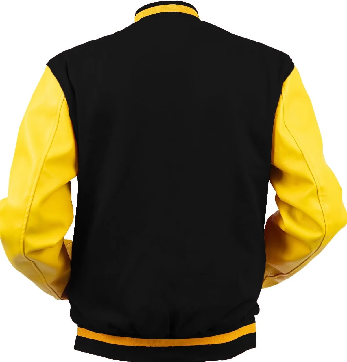BANALISH Baseball Wool Jacket Men | Letterman Jacket Men Faux Leather Sleeve | Varsity Jacket Men | Wool Bomber Jacket Men