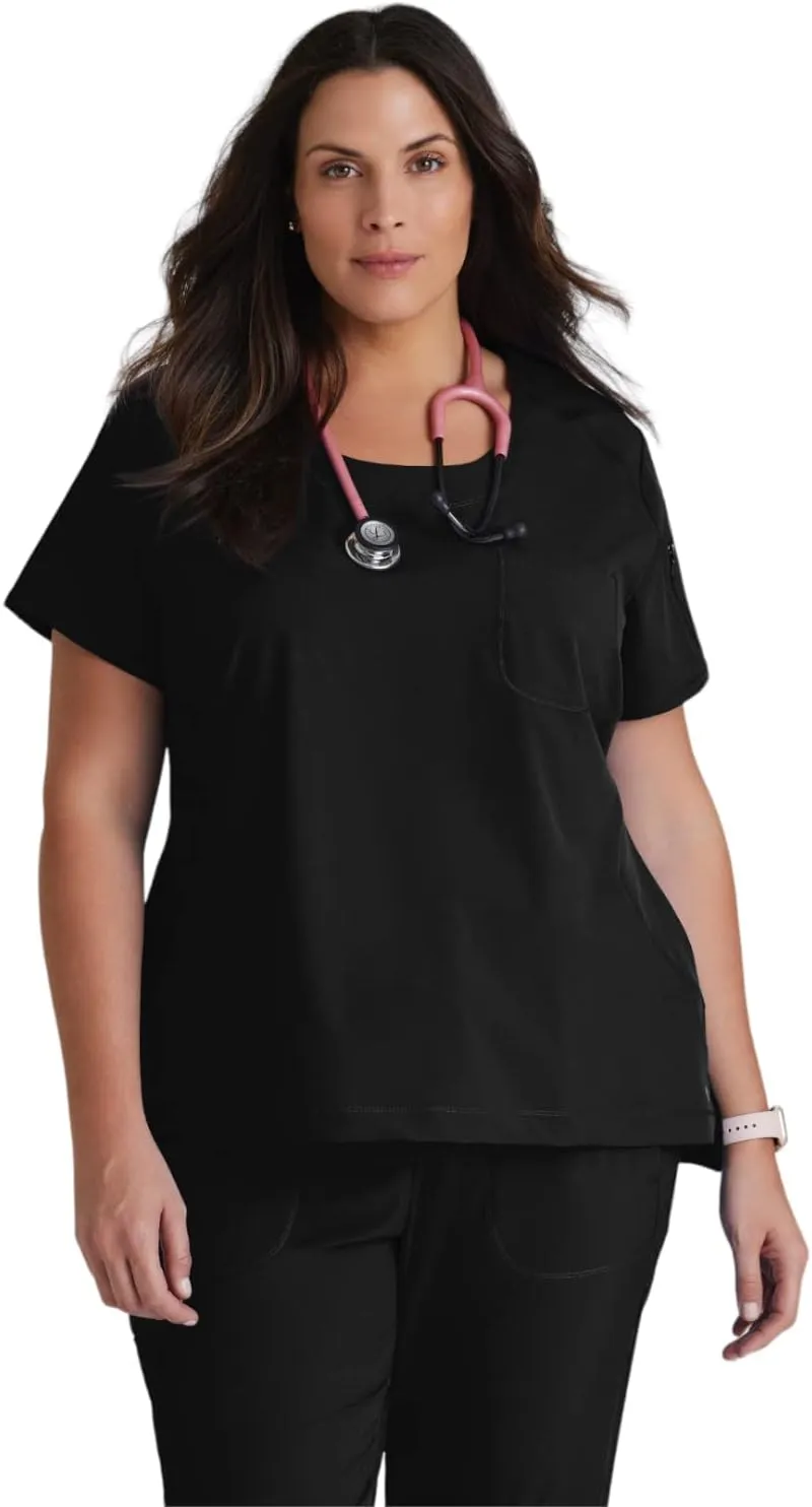BARCO One Uplift Scrub Top - Women's Medical Top, Eco-friendly, 4-Way Stretch