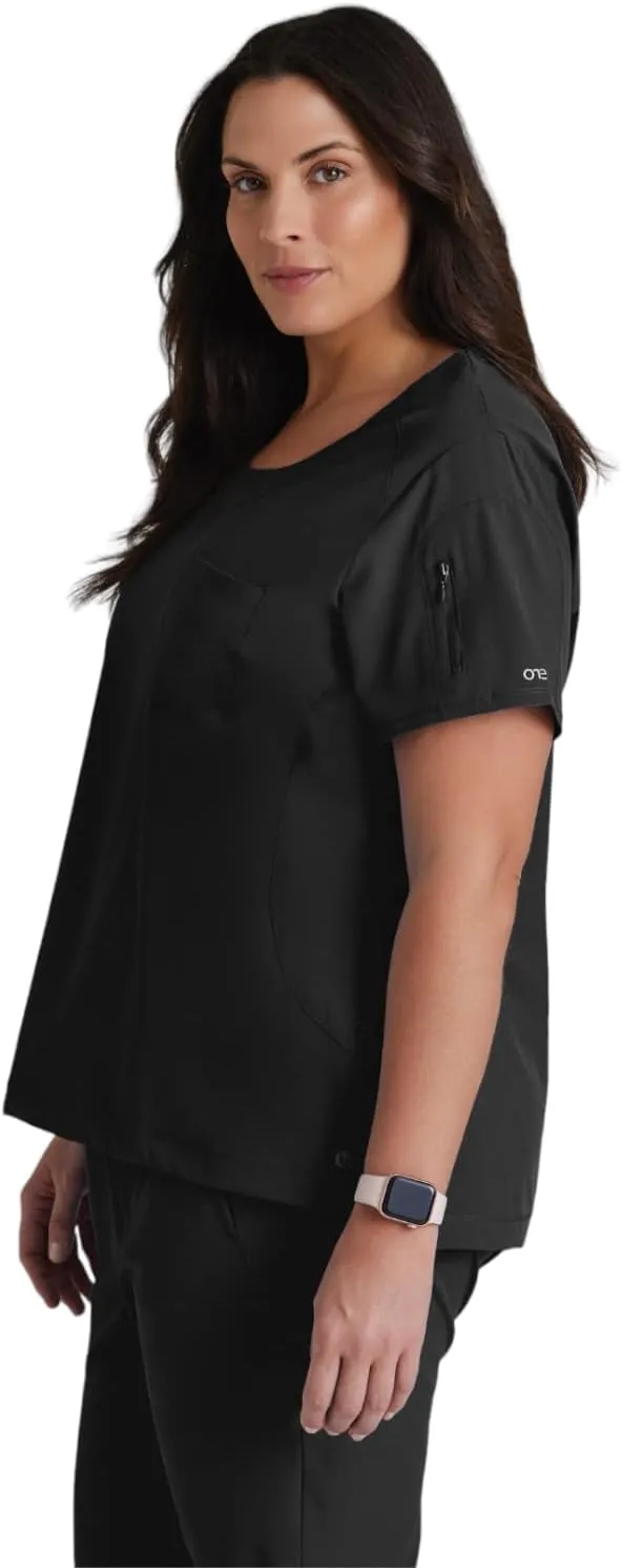 BARCO One Uplift Scrub Top - Women's Medical Top, Eco-friendly, 4-Way Stretch