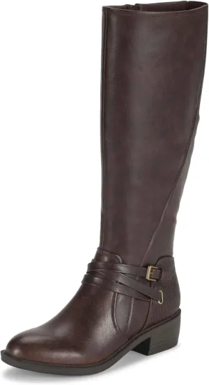 BareTraps Womens Stratford Faux Leather Mid-Calf Boots Brown 7.5 Medium (B,M)