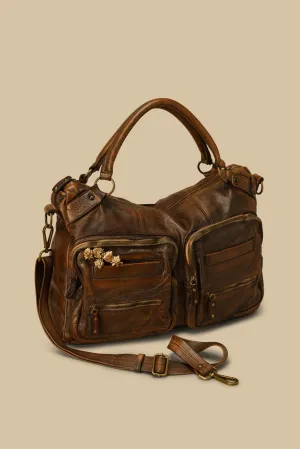 BAYSIDE84 XL Multipocket Tote & Crossbody - Cigar Brown mens