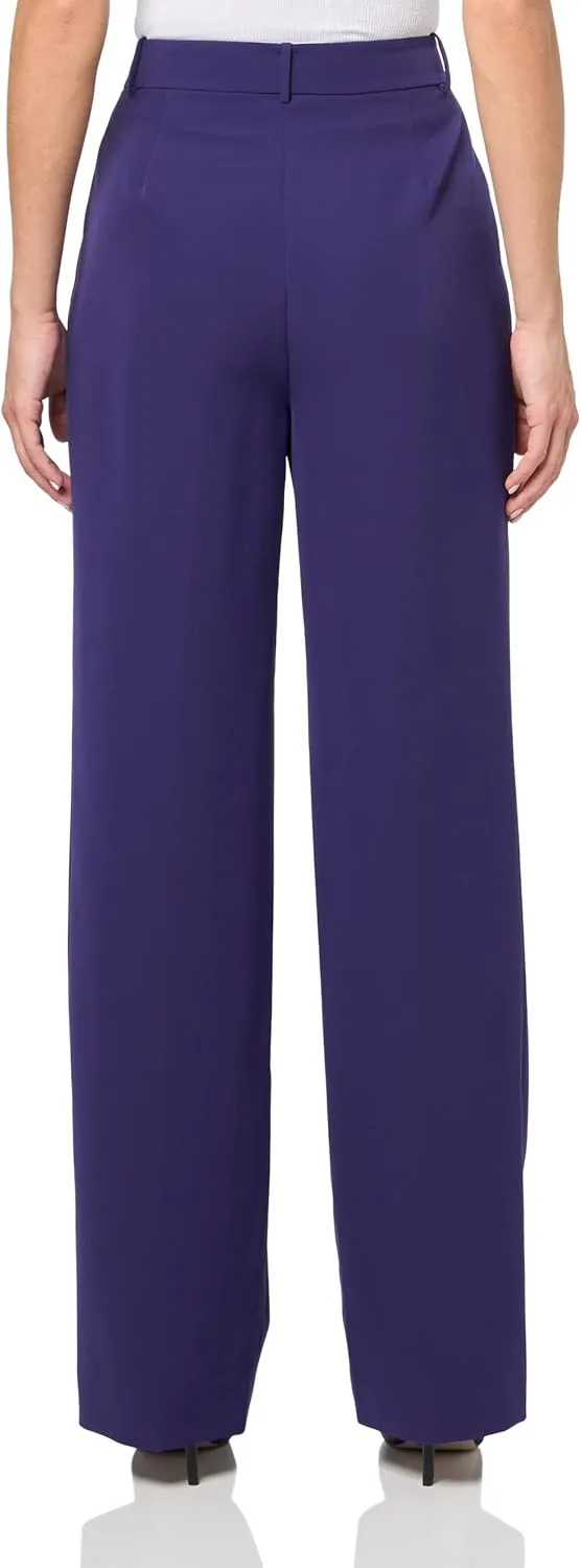 BCBGMAXAZRIA Women's Pleated Straight Leg Pant