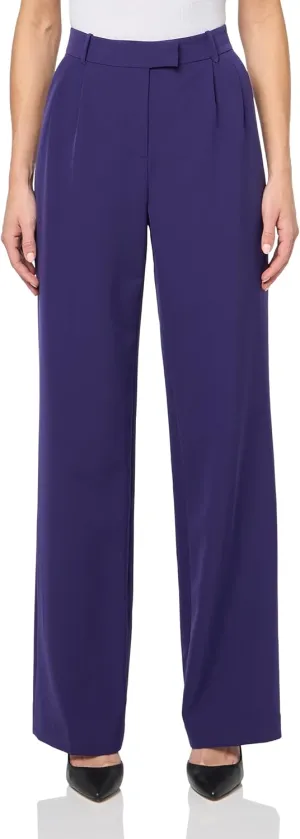 BCBGMAXAZRIA Women's Pleated Straight Leg Pant