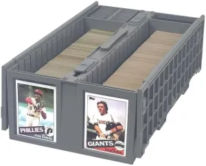 BCW Collectible Card Bin – (Single, Gray) | Holds up to 1600 Cards | Plastic Storage Box for Pokémon, MTG & Sports Cards
