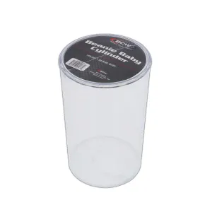 BCW Cylinder Beanie Baby Display Case - Stackable Clear Polystyrene
