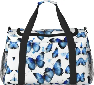Beautiful Butterfly print Weekender Overnight Carry On Bag Gym Luggage Bag Duffel Bag for Travel Women