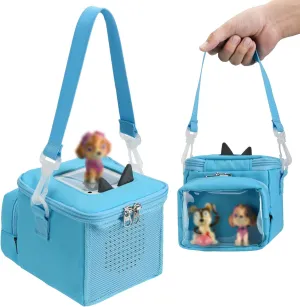 Beautyflier Carrying Case Compatible with Toniebox Audio Player Starter Set, Storage Bag Organizer for Creative Tonies Figures, Tote Bag Carrying Holder for Kids Toniebox Starter Set (Blue)