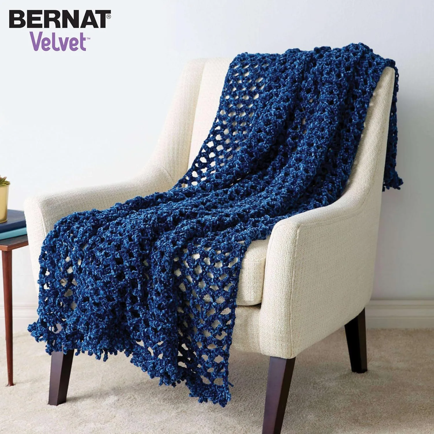 Bernat Baby Velvet BB Baby Blackbird Yarn - 2 Pack of 300g/10.5 oz - 100% Polyester - #4 Worsted (Medium) - 492 Yards - Knitting/Crochet