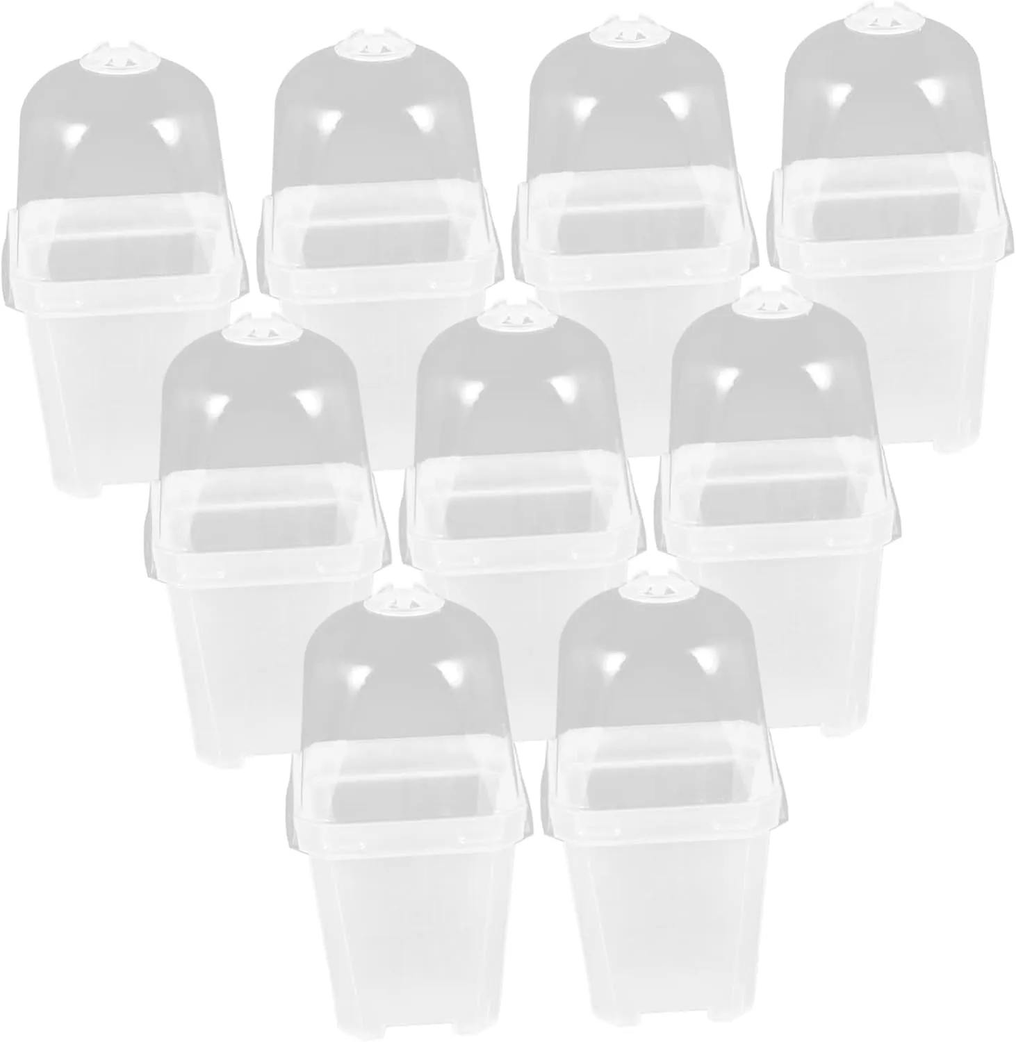 BESPORTBLE Elastic Plastic Flower Pot Cover Set 20 Pieces for Planting Transplanting Garden Pots Drainage Suitable for Indoor/Outdoor Use