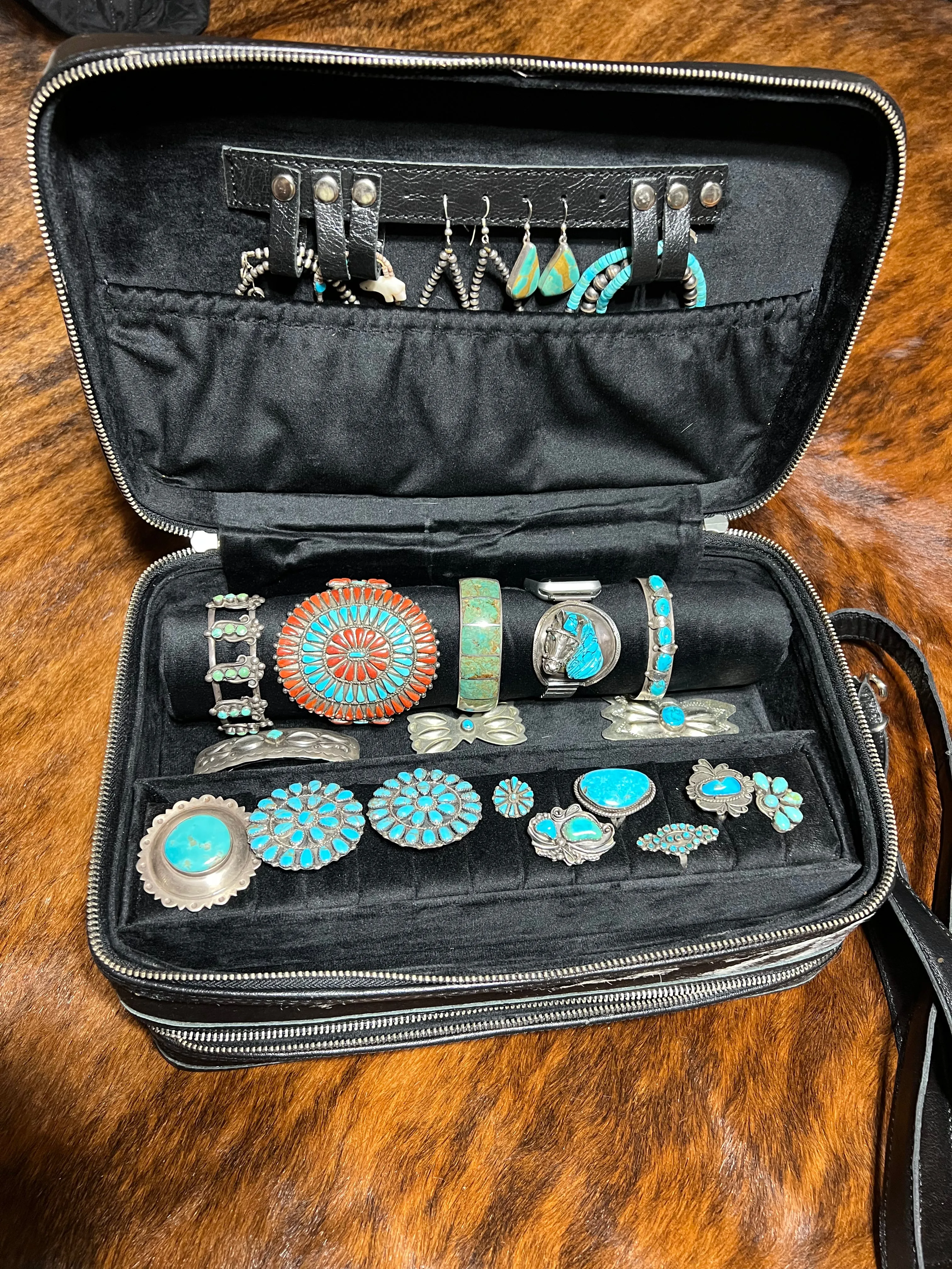 Black Double Decker jewelry case