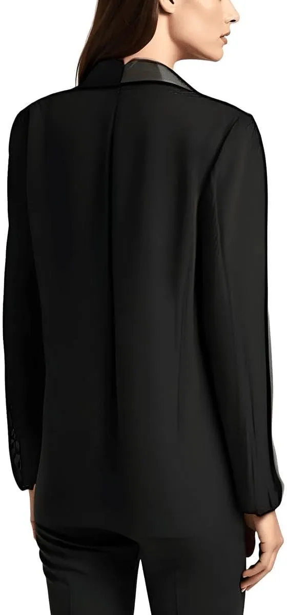 Blazer Trimmed with Satin