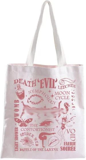 BLUPARK Singer Album Inspired Tote Bag Singer Merch Music Love Fans Gifts American Singer's Shoulder Bag Music Tour 2024 Gift