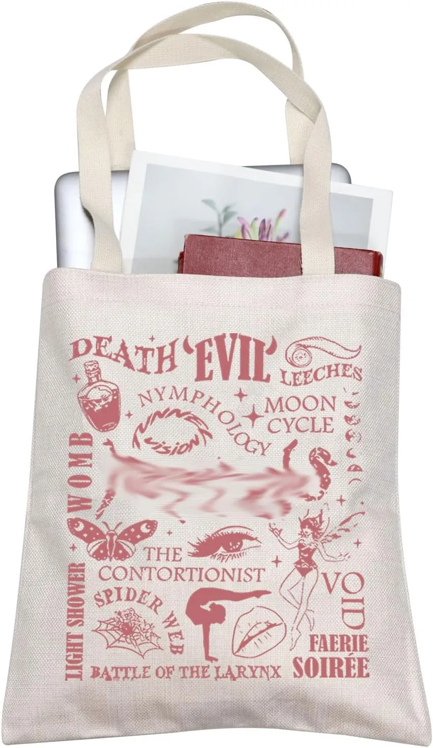 BLUPARK Singer Album Inspired Tote Bag Singer Merch Music Love Fans Gifts American Singer's Shoulder Bag Music Tour 2024 Gift