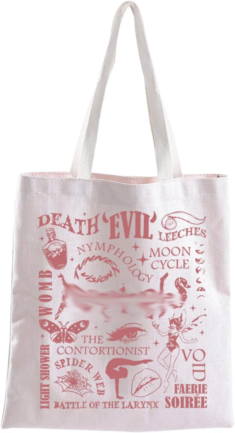 BLUPARK Singer Album Inspired Tote Bag Singer Merch Music Love Fans Gifts American Singer's Shoulder Bag Music Tour 2024 Gift