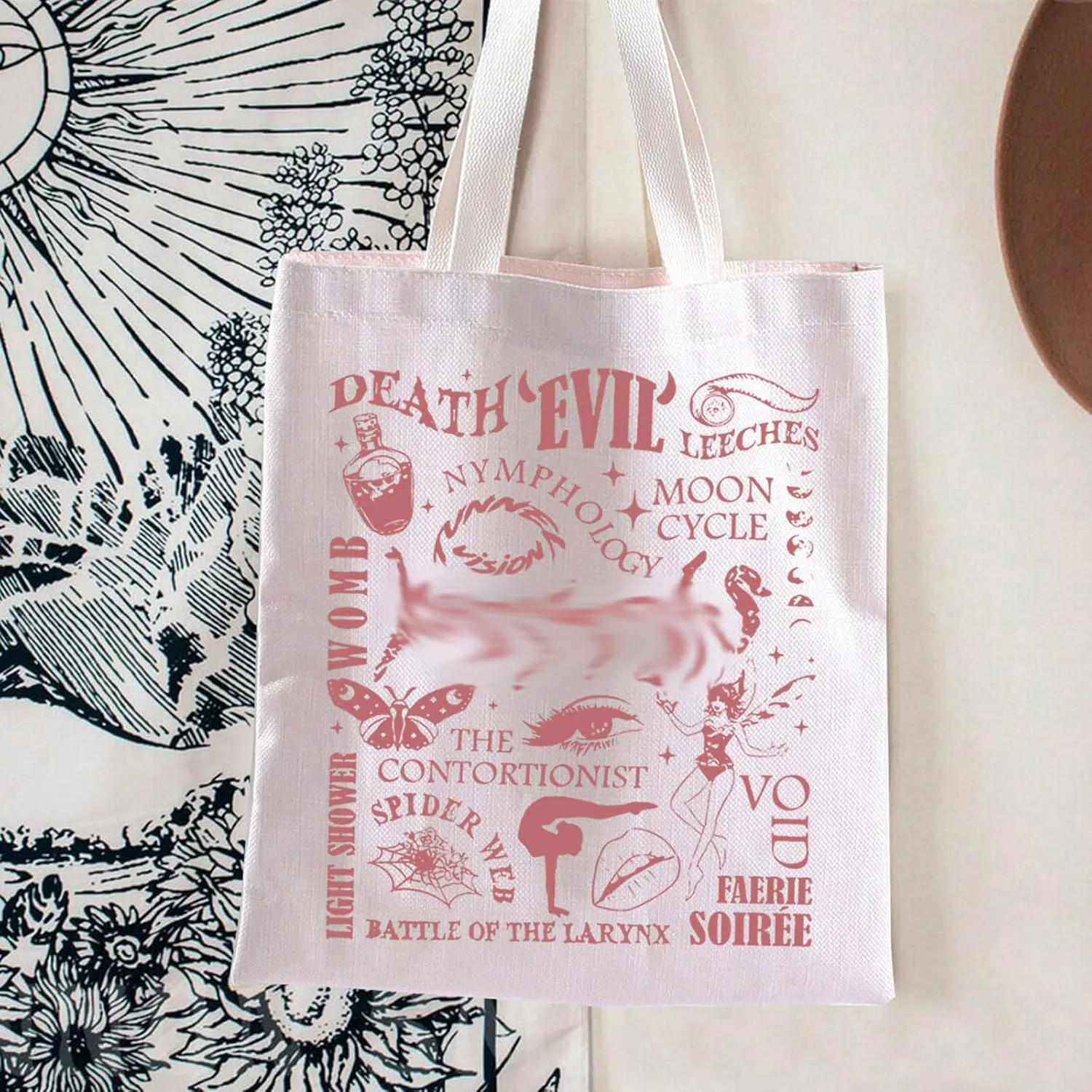 BLUPARK Singer Album Inspired Tote Bag Singer Merch Music Love Fans Gifts American Singer's Shoulder Bag Music Tour 2024 Gift