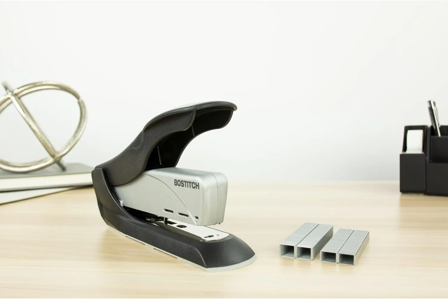 Bostitch Office inHANCE Heavy Duty Stapler, 65-Sheet Capacity, Black/Silver