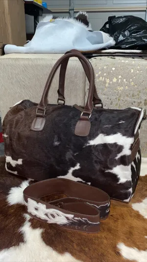 Brazilian Cowhide Duffel Bag