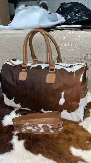 Brazilian Cowhide Duffel Bag