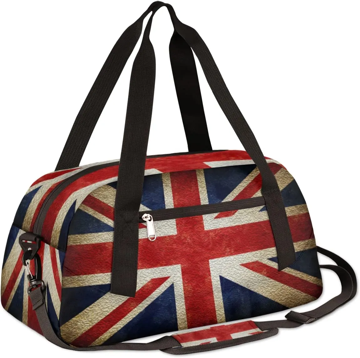 Britain Flag Kids Duffel Bag for Girls Boys Teens, Oil Painting Dance Bag Overnight Small Duffel Bag Carry On Weekend Sports Gym Travel Bag for School Practice Gymnastics Ballet