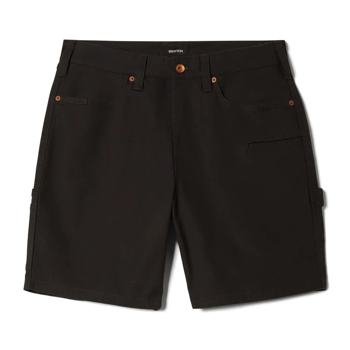 Brixton Builders Carpenter Baggy Shorts - Washed Black