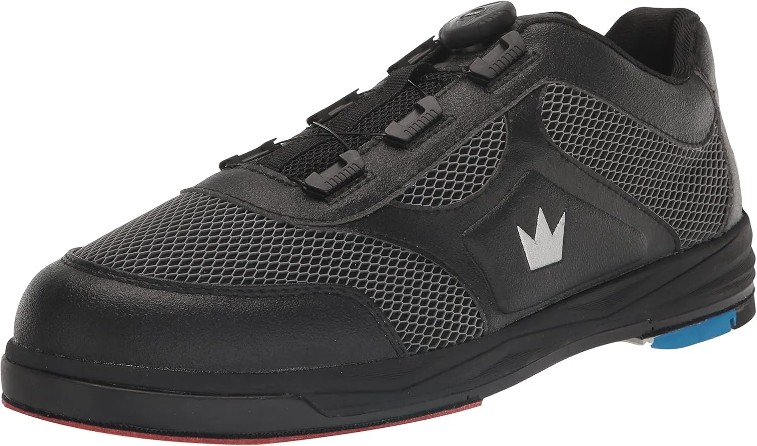 Brunswick Mens Fury Right Hand Wide Bowling Shoes - Black 8 1/2 W US
