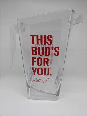 Budweiser Curve Pitcher - 64 Ounces