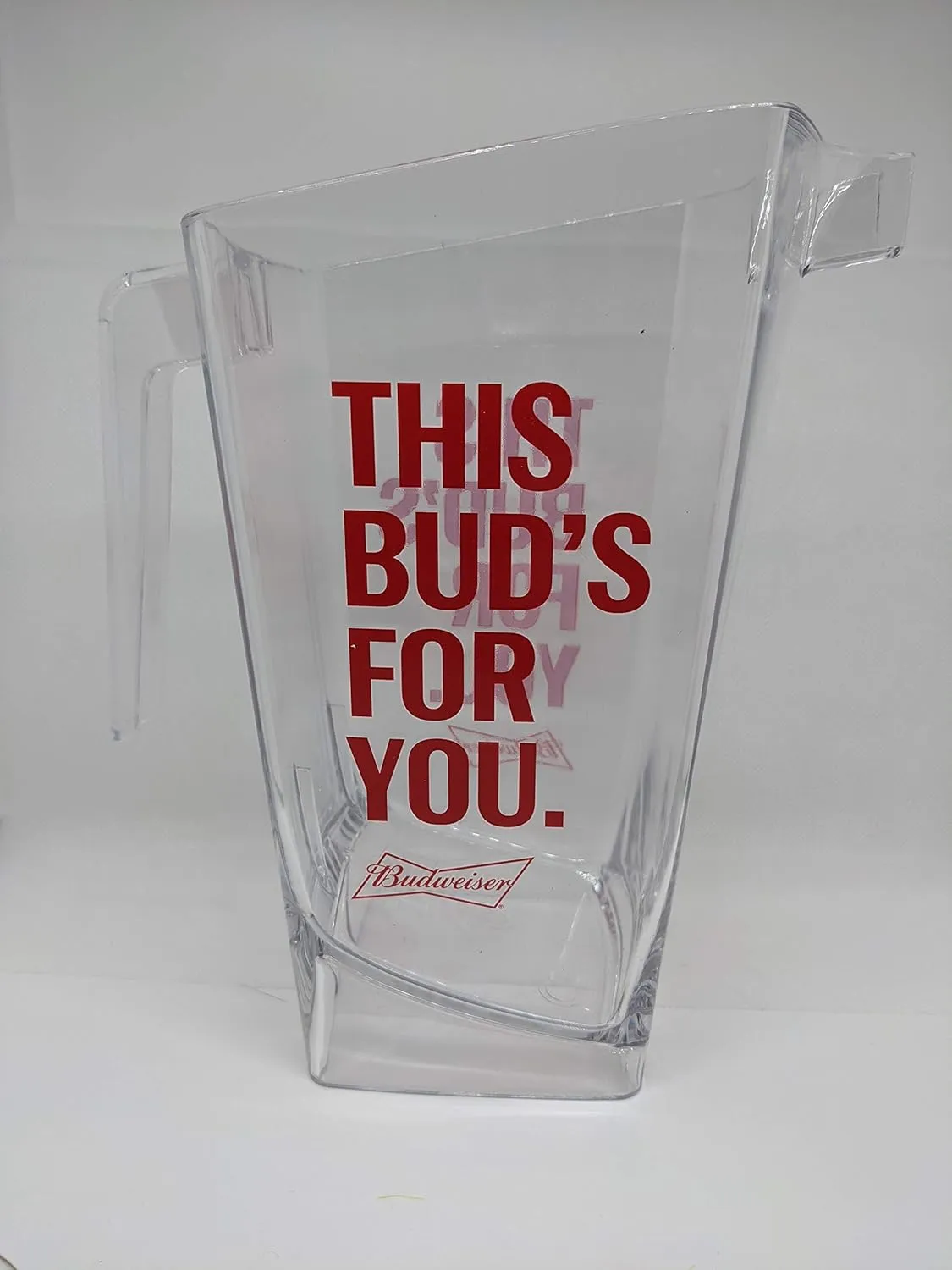 Budweiser Curve Pitcher - 64 Ounces
