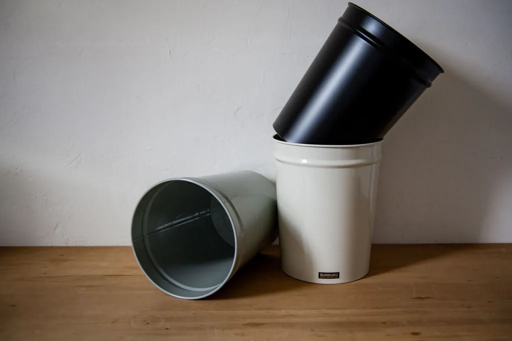 Bunbuku Tapered Waste Bucket Black