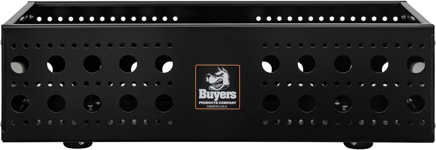Buyers Products 1744136 Multi-Purpose Storage Basket for Trucks, Service Bodies, Tractors, UTVs, 18 x 10 x 36 Inch, Universal and Combinable Storage and Cargo Solution for Tools, Equipment & Gear