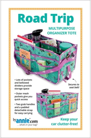 By Annie Patterns Road Trip Organizer Tote Pattern