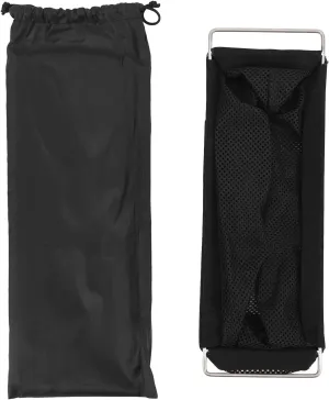 Camping Table Storage Pouch, Lightweight Folding Mesh Basket, Compatible with IGT Unit Tables, Sturdy Stainless Steel and Polyester Construction, to Fold and Carry for Outdoor Adv