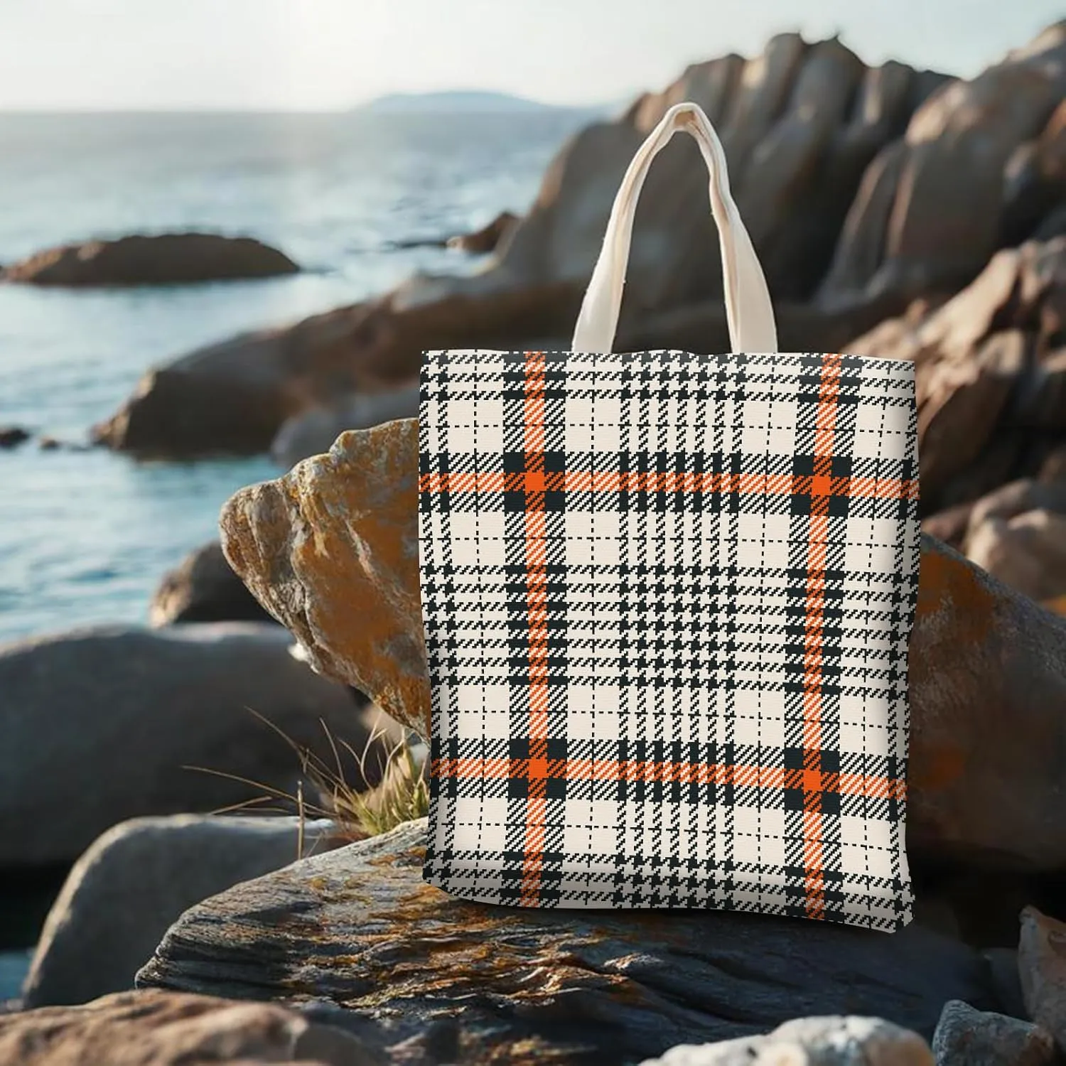 Canvas Tote Bag for Women,Cute Reusable Grocery Shoulder Bag,for Vacation,Shopping,Grocery