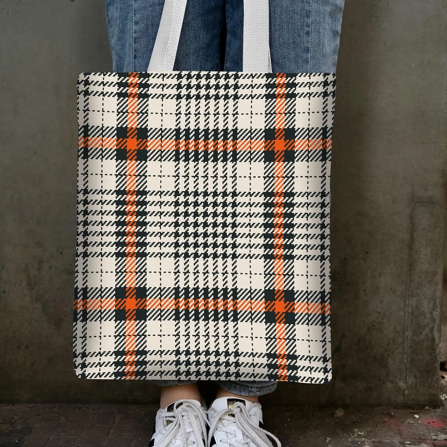 Canvas Tote Bag for Women,Cute Reusable Grocery Shoulder Bag,for Vacation,Shopping,Grocery