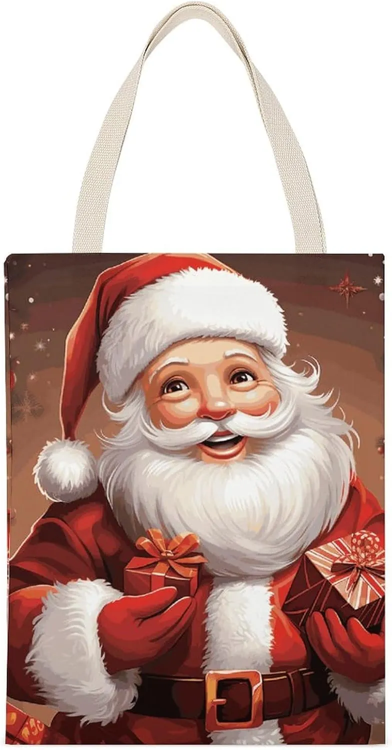 CanvasToteBagDoubleSidedPrintStylishReusableShoppingBagforDailyUse