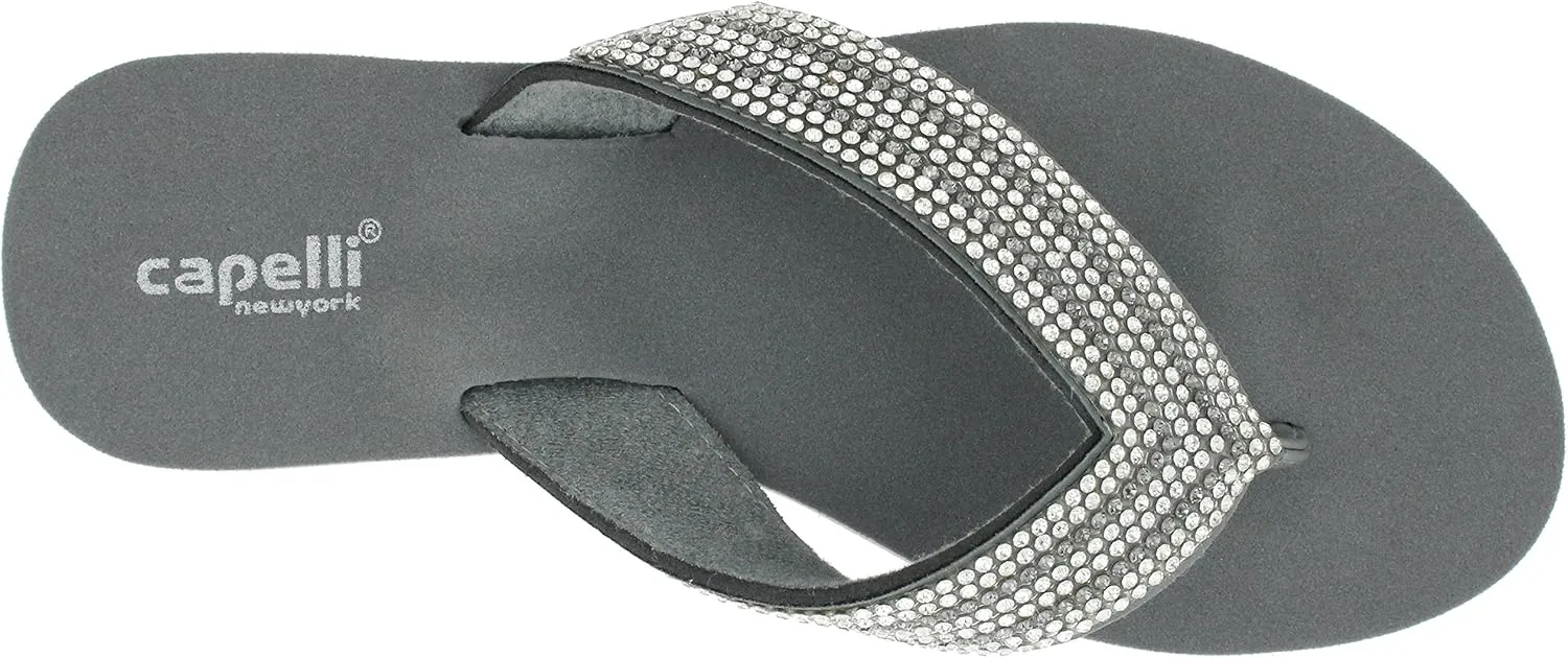Capelli New York Ladies EVA Wedge Flip Flops