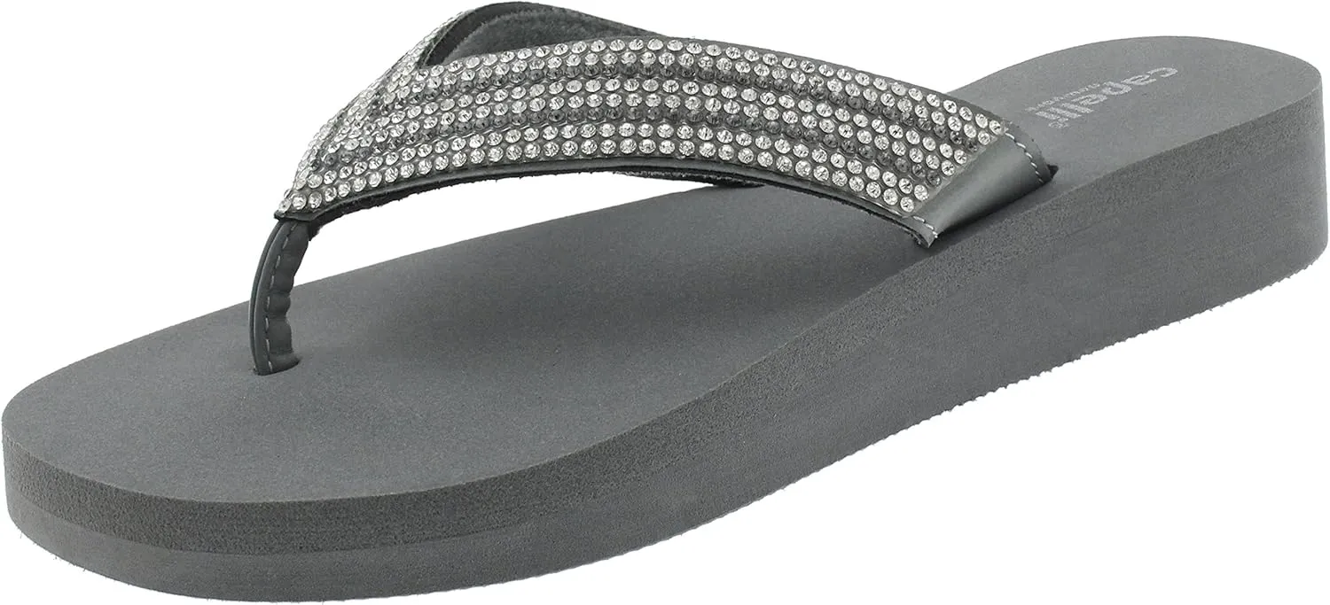 Capelli New York Ladies EVA Wedge Flip Flops