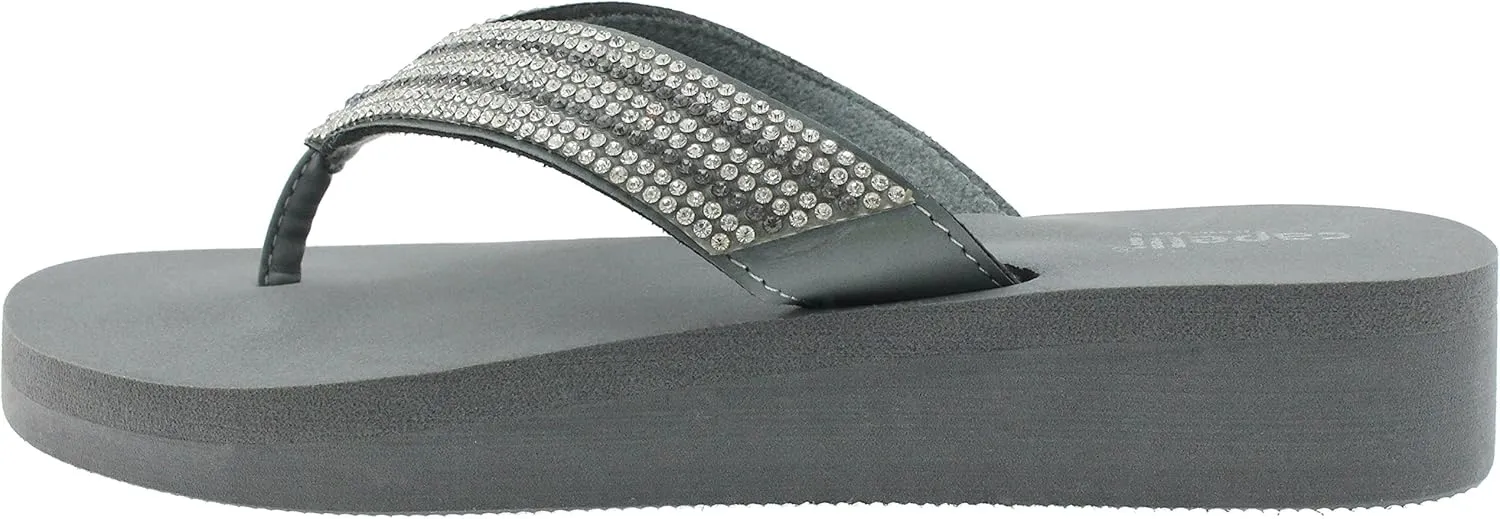 Capelli New York Ladies EVA Wedge Flip Flops