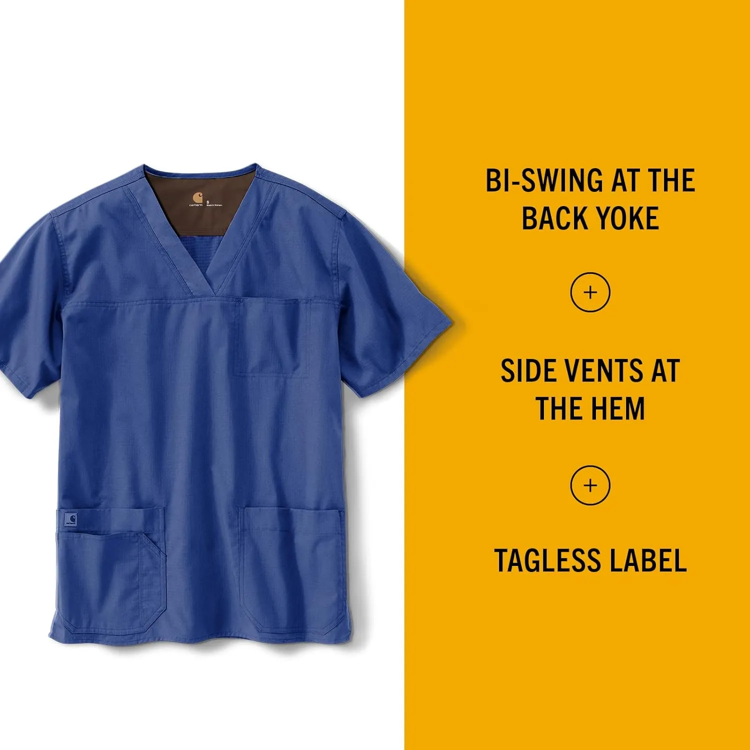 Carhartt Men's Ripstop Multi-Pocket Scrub Top
