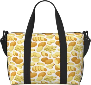 Carry On Duffle Bags Overnight Weekender Bags for Women, potato chips fries Personal Item Travel Bag, Travel Essentials Sport Gym Bag for Men Women