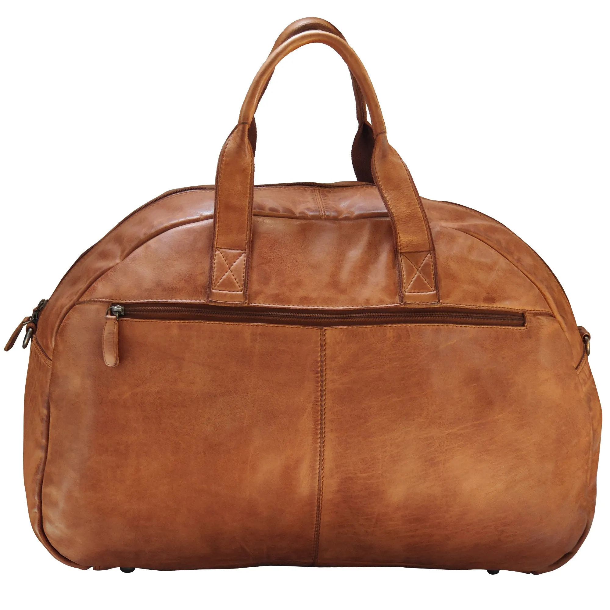 Casanova Leather Duffel Bag (Brown)