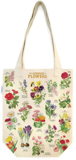 Cavallini & Co. Language of Flowers Cotton Tote Bag