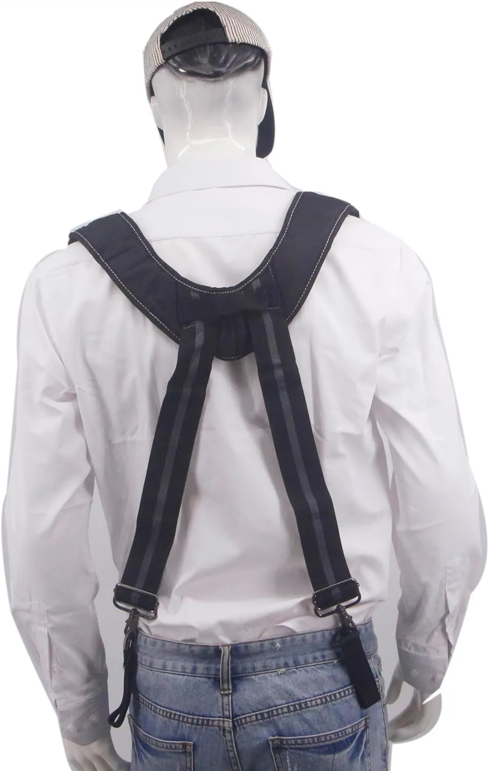 Cedriany Tool Belt Suspenders for Work Belt Suspenders Heavy Duty Padded with Attachment Loops for Men