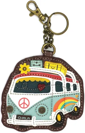 Chala Pal Bus Vegan Leather Key Fob/Coin Purse (Bus)