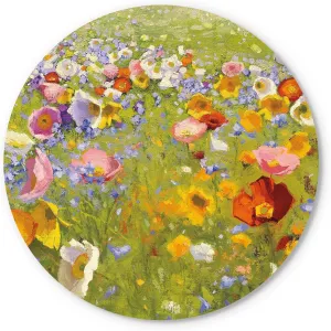 Champ de Fleur I, Joyride Home Decor, JoyRide Home Décor Wood Plaque, 17"x17" Artist Designed Home Décor, Express Your Style.