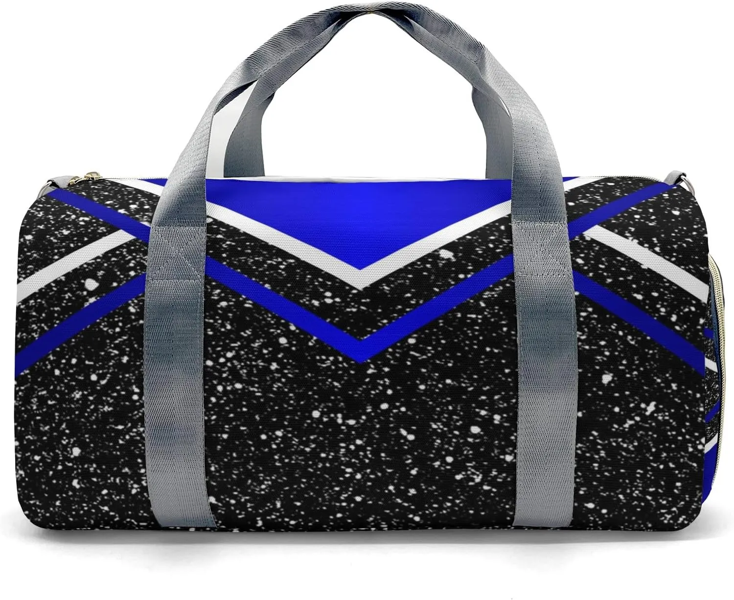 Cheer Cheerleader Sports Duffel Bag Travel Duffle Gym Bags Weekender Bag with Shoe Compartments (Klein Blue)