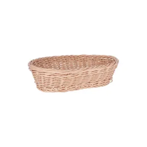 CHEF INOX OVAL BREAD BASKET POLYPROPYLENE 250x175x60mm Box Size 6